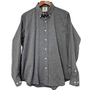 Marc Ecko Cut & Sew Shirt Long Sleeve Button Up Gray Mens Size XXL